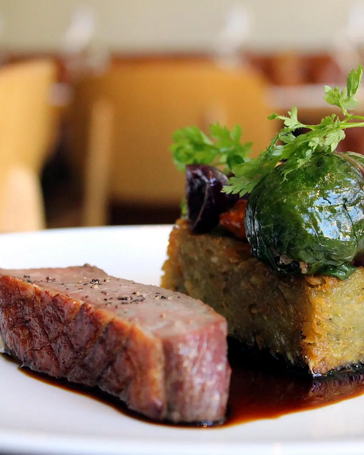 Beef and polenta